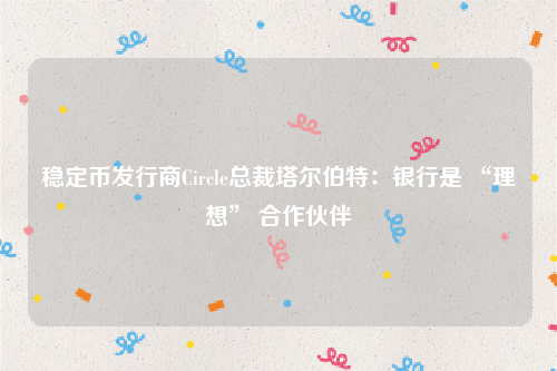 稳定币发行商Circle总裁塔尔伯特：银行是 “理想” 合作伙伴