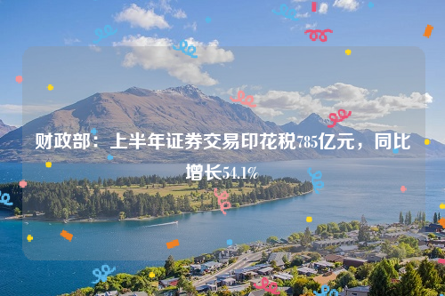 财政部：上半年证券交易印花税785亿元，同比增长54.1%