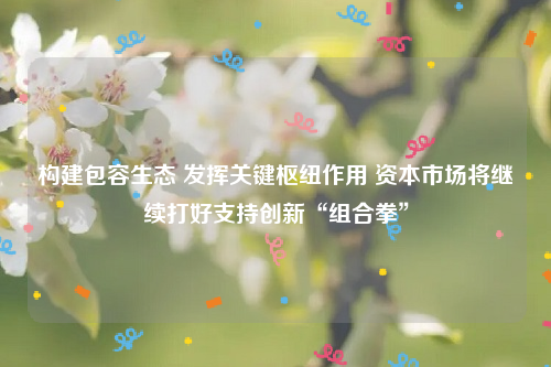 构建包容生态 发挥关键枢纽作用 资本市场将继续打好支持创新“组合拳”