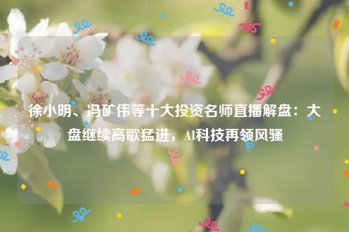 徐小明、冯矿伟等十大投资名师直播解盘：大盘继续高歌猛进，AI科技再领风骚