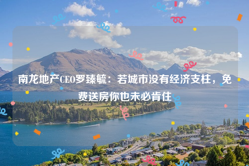 南龙地产CEO罗臻毓：若城市没有经济支柱，免费送房你也未必肯住