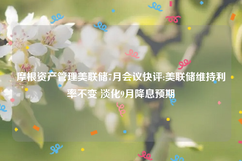 摩根资产管理美联储7月会议快评:美联储维持利率不变 淡化9月降息预期
