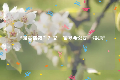 “降本增效”？又一家基金公司“换地”