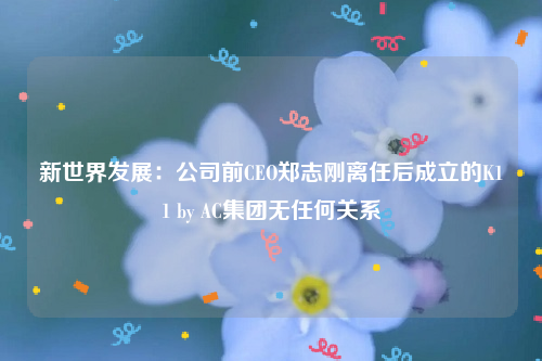 新世界发展：公司前CEO郑志刚离任后成立的K11 by AC集团无任何关系