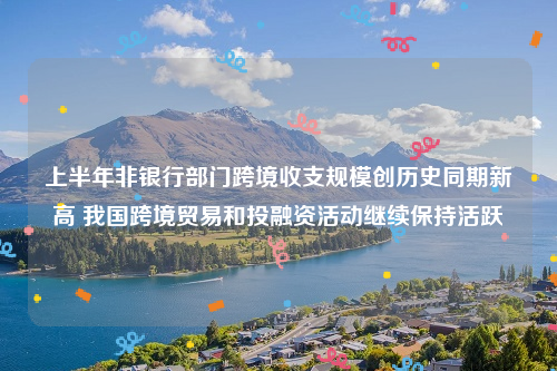 上半年非银行部门跨境收支规模创历史同期新高 我国跨境贸易和投融资活动继续保持活跃