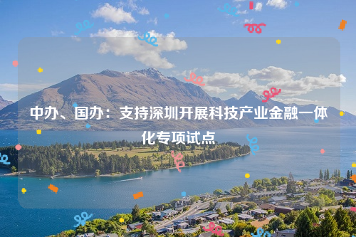 中办、国办：支持深圳开展科技产业金融一体化专项试点