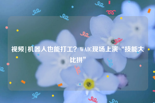 视频|机器人也能打工？WAIC现场上演“技能大比拼”