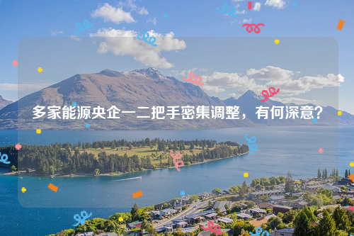 多家能源央企一二把手密集调整，有何深意？