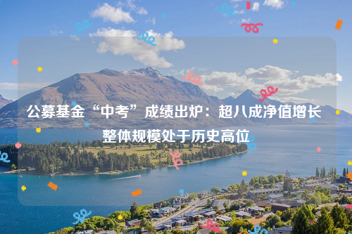 公募基金“中考”成绩出炉：超八成净值增长 整体规模处于历史高位