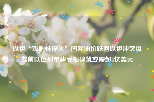 以伊“戏剧性停火”国际油价跌回以伊冲突爆发前以色列重建受损建筑或需超4亿美元