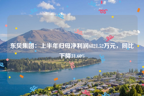 东贝集团：上半年归母净利润6821.52万元，同比下降31.60%