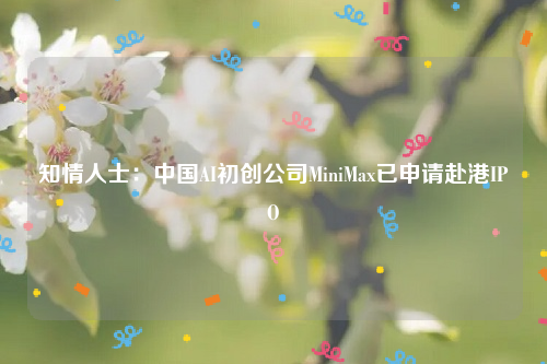 知情人士：中国AI初创公司MiniMax已申请赴港IPO