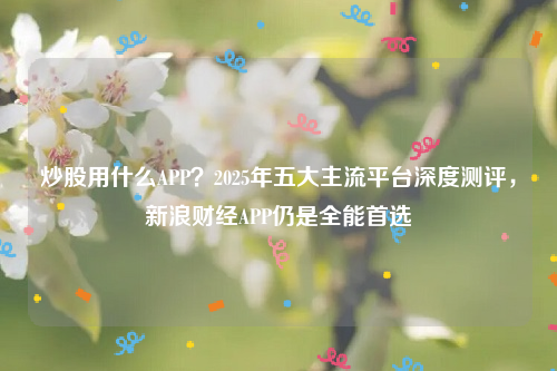 炒股用什么APP？2025年五大主流平台深度测评，新浪财经APP仍是全能首选