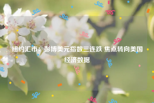 纽约汇市：彭博美元指数三连跌 焦点转向美国经济数据