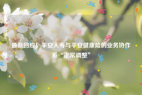 最新回应！平安人寿与平安健康险的业务协作系“正常调整”