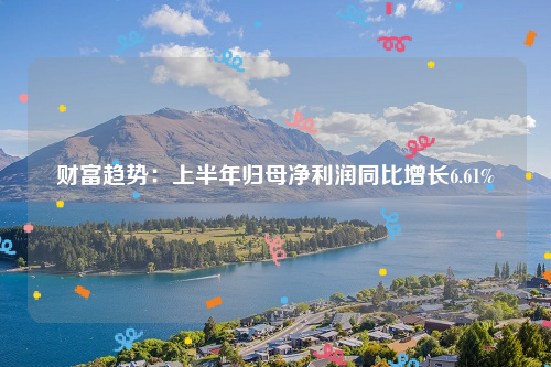 财富趋势：上半年归母净利润同比增长6.61%