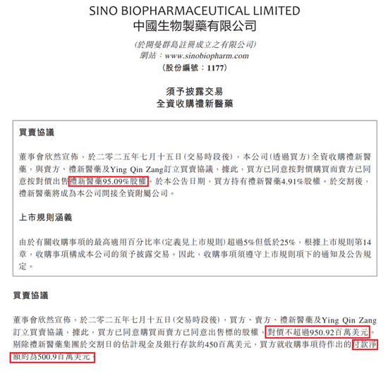 大收购！千亿创新药巨头出手