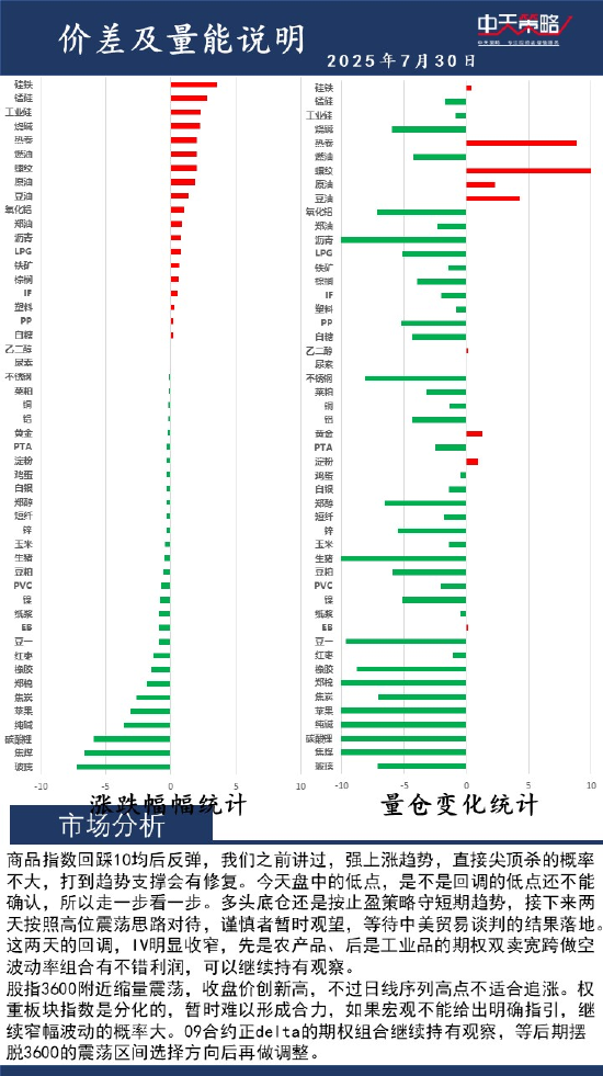 中天策略:7月30日市场分析