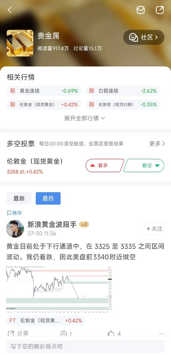 美联储按兵不动引发金市巨震！新浪财经三大武器助投资者穿越波动