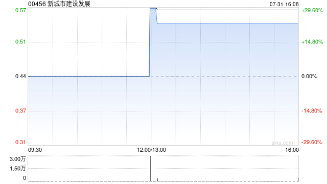 新城市建设发展根据特别授权发行3133.48万股认购股份