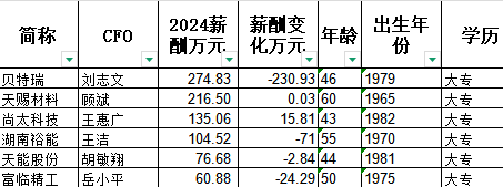 尚太科技财务总监王惠广大专学历年薪135万元，公司营收不足湖南裕能1/4，归母净利润却是湖南裕能1.4倍