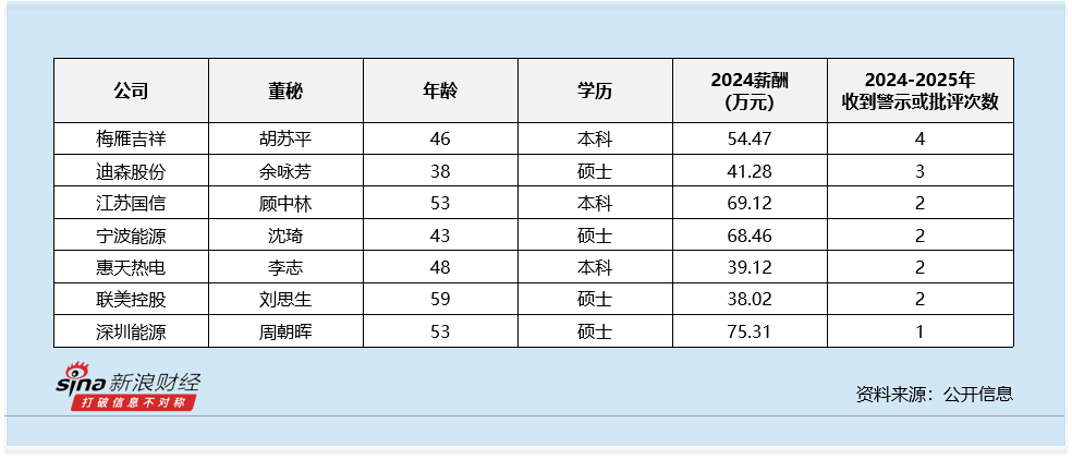 电力行业董秘观察：协鑫能科杨而立薪酬高达186万元 为行业最高