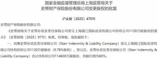 30载浮沉路！中资尽数退出，外资控股后微利稳行，最后0.78%股份转让，史带财险变身纯外资