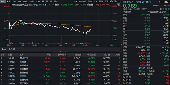 光模块龙头继续回调，创业板人工智能ETF跌逾2%，机构：调整或提供布局机会！海外巨头再签算力大单