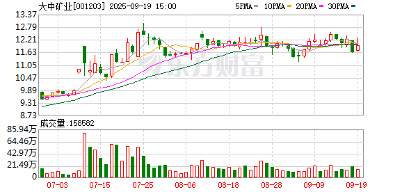 大中矿业：公司拥有鸡脚山矿区探矿权100%所有权