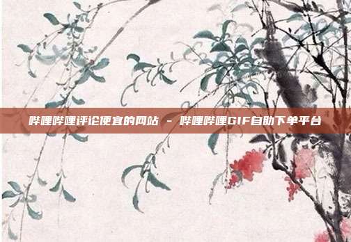 哔哩哔哩评论便宜的网站 - 哔哩哔哩GIF自助下单平台