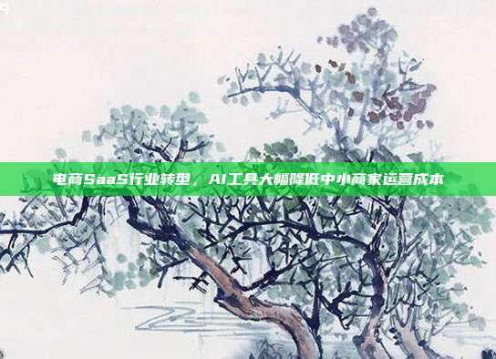 电商SaaS行业转型，AI工具大幅降低中小商家运营成本