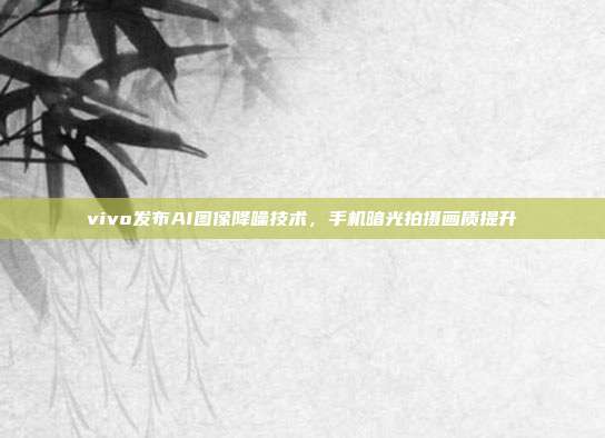 vivo发布AI图像降噪技术，手机暗光拍摄画质提升