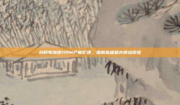 台积电加速HBM产能扩建，缓解高端显存供给紧张