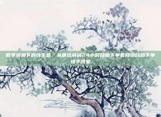 数字浪潮下的快生意，从晴玖商城24小时自助下单看网络自助下单快手现象