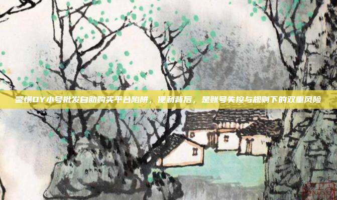 警惕DY小号批发自助购买平台陷阱，便利背后，是账号失控与规则下的双重风险