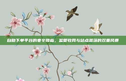 自助下单平台的寒冬降临,监管收网与站点震荡的双重风暴