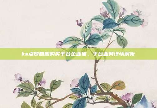 ks点赞自助购买平台企业猫,平台业务详情解析