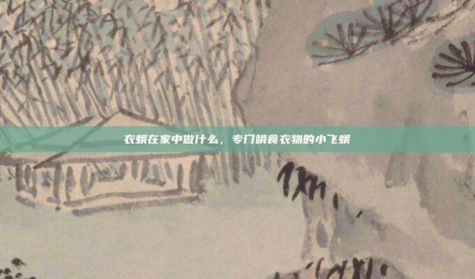 衣蛾在家中做什么，专门啃食衣物的小飞蛾