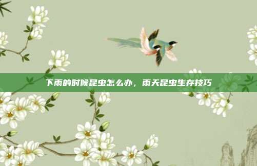 下雨的时候昆虫怎么办,雨天昆虫生存技巧