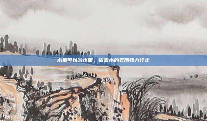 水黾可以站水面,依靠水的表面张力行走