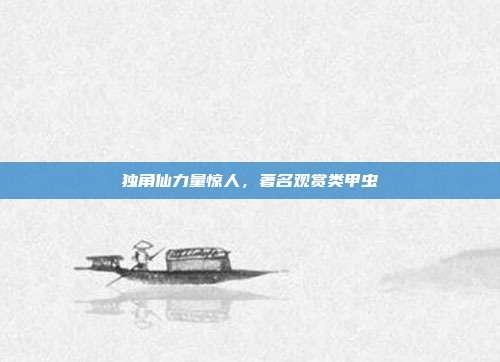 独角仙力量惊人,著名观赏类甲虫