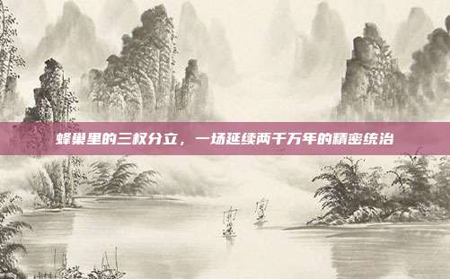 蜂巢里的三权分立，一场延续两千万年的精密统治