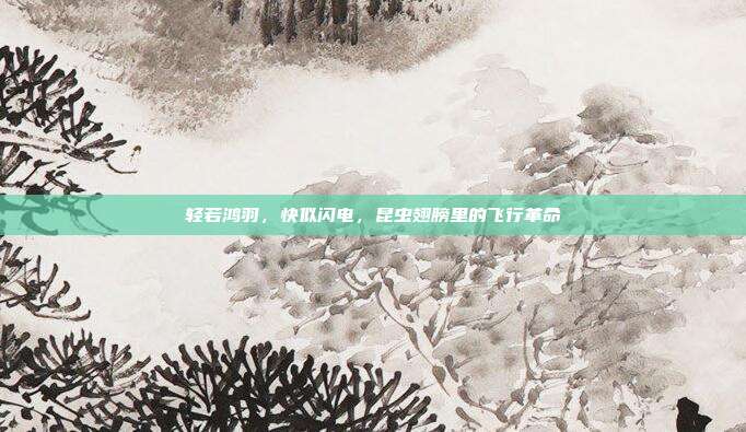 轻若鸿羽，快似闪电，昆虫翅膀里的飞行革命