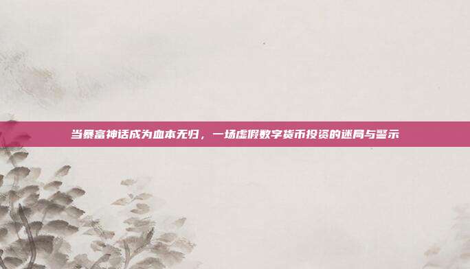 当暴富神话成为血本无归，一场虚假数字货币投资的迷局与警示