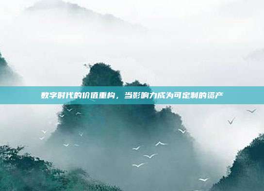 数字时代的价值重构,当影响力成为可定制的资产