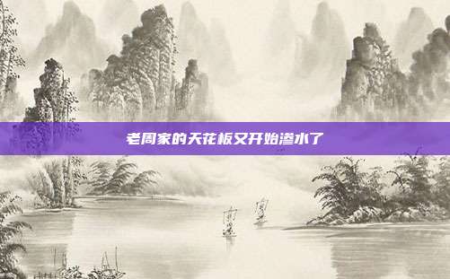 老周家的天花板又开始渗水了