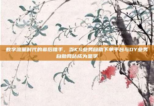 数字流量时代的幕后推手,当KS业务自助下单平台与DY业务自助网站成为显学