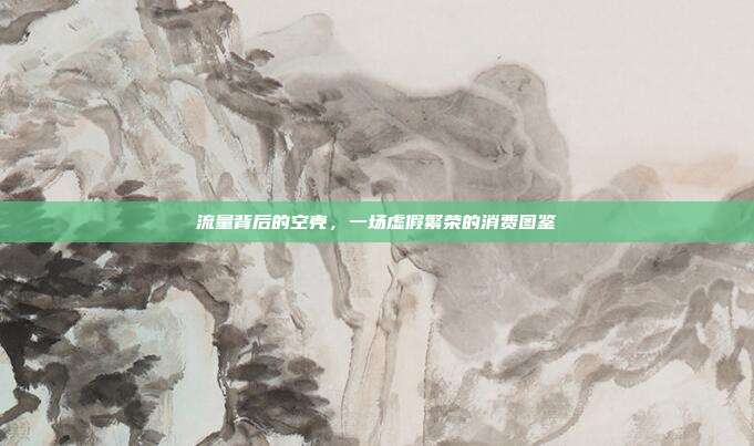 流量背后的空壳,一场虚假繁荣的消费图鉴