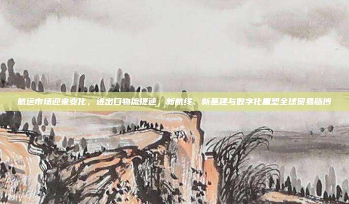 航运市场迎来变化,进出口物流提速,新航线、新基建与数字化重塑全球贸易脉搏
