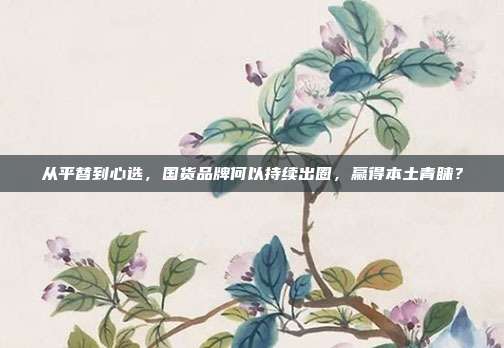 从平替到心选，国货品牌何以持续出圈，赢得本土青睐？